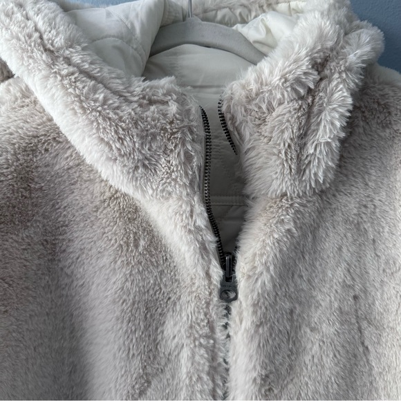 Lucky Brand Reversible Faux Sherpa Jacket Coat Size Medium - Picture 5 of 16